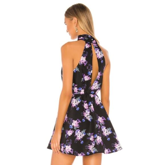 Lovers and Friends Andrew Mini Dress in Royal Floral NWOT Size Small - Picture 3 of 3